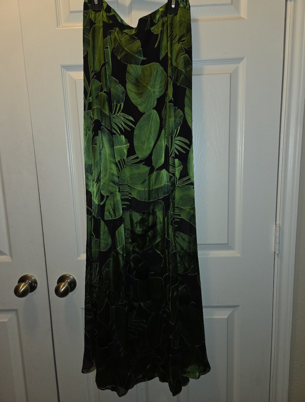 ALICE & OLIVIA Tropical Leaf Print Harem Maxi Skirt - Picture 2 of 9